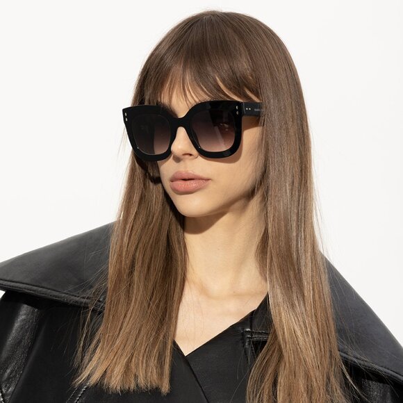 Isabel Marant IM0002/S 0807 9O Square Sunglasses - Black/Grey main image 11